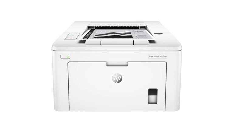 white LaserJet Pro M203DW