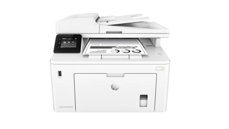 white LaserJet Pro M227FDW