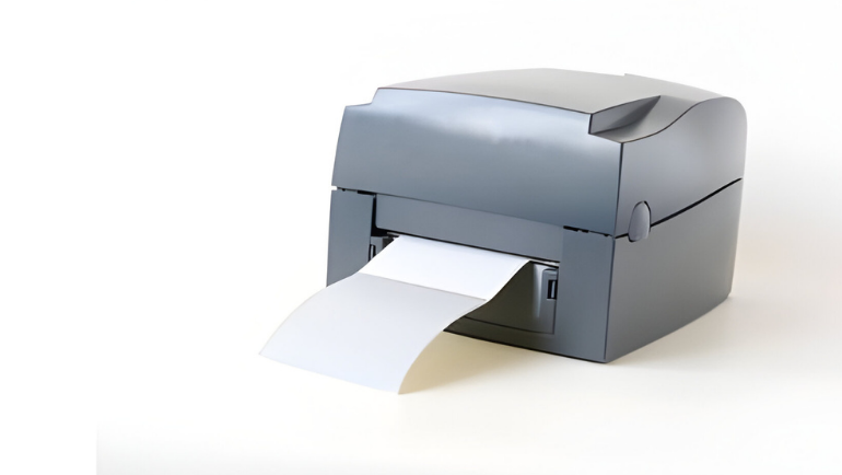 portable thermal printer type on a white surface